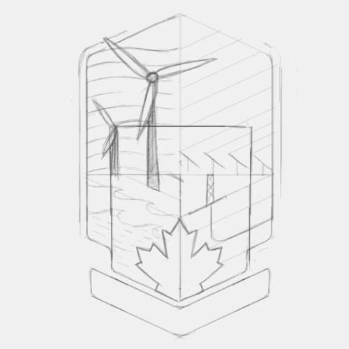 Energy Wise Canada logo sketch